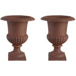 Vase m�dicis en fonte (lot de 2)