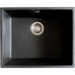 Essebagno �vier 1 cuve seule 54x44 sierra r�sine noir