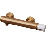 Essebagno - mitigeur douche m�canique manopola cuivre bross� marbre