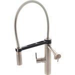 Essebagno - mitigeur évier à douchette heritage façon inox Essebagno - mitigeur évier à douchette heritage façon inox