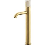 Essebagno - mitigeur lavabo haut manopola or bross� marbre