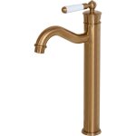 Essebagno - mitigeur lavabo r�tro haut leeds cuivre bross�