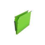 Esselte - dossier suspendu plastique pour armoires fond 15 mm  bouton pression - vert - lot de 10