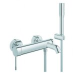 Essence robinet de baignoire avec inverseur et raccords avec ensemble de douche chrome - grohe