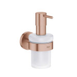 Grohe essentials set salle de bain distributeur de savon liquide + cadre support, warm sunset brossé ... Grohe essentials set salle de bain distributeur de savon liquide + cadre support, warm sunset brossé ...