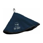 Essuie - main en ponge 'toque' 60cm bleu marine