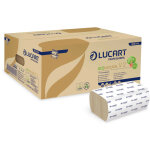 Lucart - essuies - mains pli�s 2 plis econatural essuie mains et distributeur