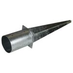 Douille d'impact manchon de sol rond  80100120mm 60 cm galvanis pied de poteau 100 mm