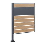 Estexo - extension pour cachette pour poubelles lment de clture de 120 cm revtement