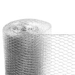 Fil à maille hexagonale pour volière 1, 00 x 10 m clôture en fil de fer galvanisé Fil à maille hexagonale pour volière 1, 00 x 10 m clôture en fil de fer galvanisé