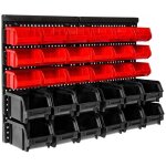 Roleader - etagre des 31 elments bac  bec boites de rangement combinaison murale garage support mural ...