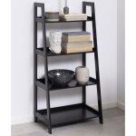 Etagre 4 niveaux 63x40x130 cm dcor noir - soli