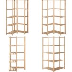 Vidaxl - tag�re d'angle de rangement 5 niveaux 82, 5x82, 5x170 cm pin - �tag�re d'angle - �tag�re de ...