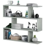 Tag�re auxiliaire basse athena pour salon, salle � manger, couloir, d�coration, couleur : blanc, ch�ne ...