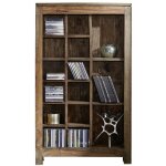 Massivmoebel24 - tagre  cd / dvd 65x18 palissandre huil gris taupe nature grey 58