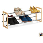 Relaxdays - etagère chaussures extensible, meuble ouvert chaussures en différentes dimensions, en bois ... Relaxdays - etagère chaussures extensible, meuble ouvert chaussures en différentes dimensions, en bois ...
