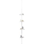 Gelco design - etagre colonne telescopique clipper blanc