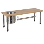 Secret de gourmet - etag�re de cuisine porte ustensiles et essuie - tout en bambou