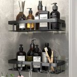 Etagère douche lot de 2, serviteur de douche, sans perçage Étagère murale de rangement pour baignoire, ... Etagère douche lot de 2, serviteur de douche, sans perçage Étagère murale de rangement pour baignoire, ...