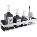 tagre de douche auto - adhsif, tagre salle de bain sans perage sus304 acier inoxydable adhsive ...