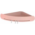�tag�re de douche triangulaire de salle de bain support de rangement pour baignoire d'angle rose