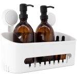 Etag�re de douche - ventouse serviteur de douche sans per�age ventouse panier de douche amovible pour ...