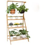 Tagre chelle plantes en bambou 3 etage - 70x40x96cm porte plante tagre  feurs intrieur ou extrieur ...