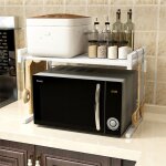 Skecten - tag�re extensible gain de place pour four � micro - ondes, �tag�re micro - ondes en m�tal avec ...
