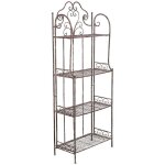 Biscottini - etagere en fer forg� pour balcon support pour plantes pr�sentoir pour pot de fleurs �tag�re ...