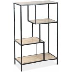 Sweeek - etagère en métal noir et décor bois - loft - bibliothèque 4 niveaux. l 69 x l 33 x h 113. 5cm ... Sweeek - etagère en métal noir et décor bois - loft - bibliothèque 4 niveaux. l 69 x l 33 x h 113. 5cm ...