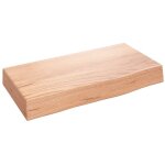 �tag�re murale armoire murale meuble de rangement marron clair 40x20x6 cm bois ch�ne massif trait� 36991 ...