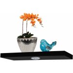 Etag�re murale en bois design avec des lumi�res led. etag�re noire dissimul�e taille m (90x24x4cm)