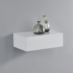tagre murale pour chambre avec 1 tiroir blanc laqu 46 x 30 x 15 cm [en. casa]