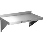 Etag�re murale en inox - 800 x 300 mm
