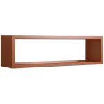 �tag�re murale rectangulaire cube design moderne regulus - marron