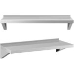 �tag�re murale - royal catering - dimensions : 100 x 40 cm - mat�riau : inox