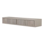�tag�re murale avec tiroir, table de chevet suspendue, ch�ne marron et moka, 88, 2 x 13, 4 x 20 cm - ...