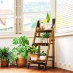 �tag�re � plantes outsunny �tag�re � fleurs support plantes int�rieur supports de pots porte plante 3 ...