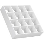 �tag�re de pr�sentation miniature 16 cases pour maison de poup�e 1:12, meuble accessoire en bois blanc ...