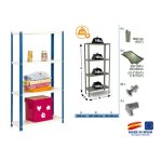 Simonrack - tagre de bureau / bibliothque, 1600x800x400 mm, 4 niveaux, 100 kg par niveau, mtal style ...