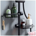 Etagère et rangement de douche - lot de 2 Étagère douche sans percage inox, Étagère salle de bain télescopique ... Etagère et rangement de douche - lot de 2 Étagère douche sans percage inox, Étagère salle de bain télescopique ...