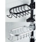 Etag�re et rangement de douche - lot de 2 �tag�re douche sans percage inox, �tag�re salle de bain t�lescopique ...