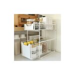 Etagere de rangement sous evier rack 2 niveaux, avec tiroir coulissant?pour cuisine et salle de bain ... Etagere de rangement sous evier rack 2 niveaux, avec tiroir coulissant?pour cuisine et salle de bain ...