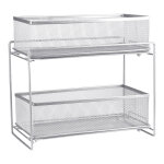 Etagere de rangement sous evier rack avec tiroir coulissant pour cuisine et salle de bain - tiroir de ...
