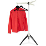 Relaxdays - etendoir pour chemises, pour 33 cintres, pliable, peu encombrant, sche linge hlp: 128x66x66cm, ...