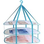 �tendoir � linge grande taille 3 niveaux maille pli�e v�tements suspendu s�che - linge t shirt pull s�chage ...