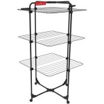 Vileda - tendoir à linge intérieur 3 étages séchoir à linge pliable sur roulettes tancarville noir 93 ... Vileda - tendoir à linge intérieur 3 étages séchoir à linge pliable sur roulettes tancarville noir 93 ...