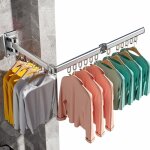 Etendoir à linge mural, séchoir à linge pliable intérieur et extérieur, aluminium - argent Etendoir à linge mural, séchoir à linge pliable intérieur et extérieur, aluminium - argent