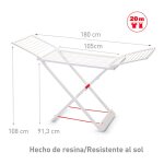 Etendoir à poser, Étendoir à linge pliant sur pied blanc, en forme d'aile, simple, pour sécher les serviettes, ... Etendoir à poser, Étendoir à linge pliant sur pied blanc, en forme d'aile, simple, pour sécher les serviettes, ...