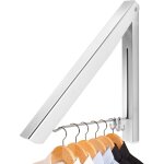 �tendoir mural pliable, aluminium cintre mur r�tractable organisateur crochet �conomie d'espace pour ...